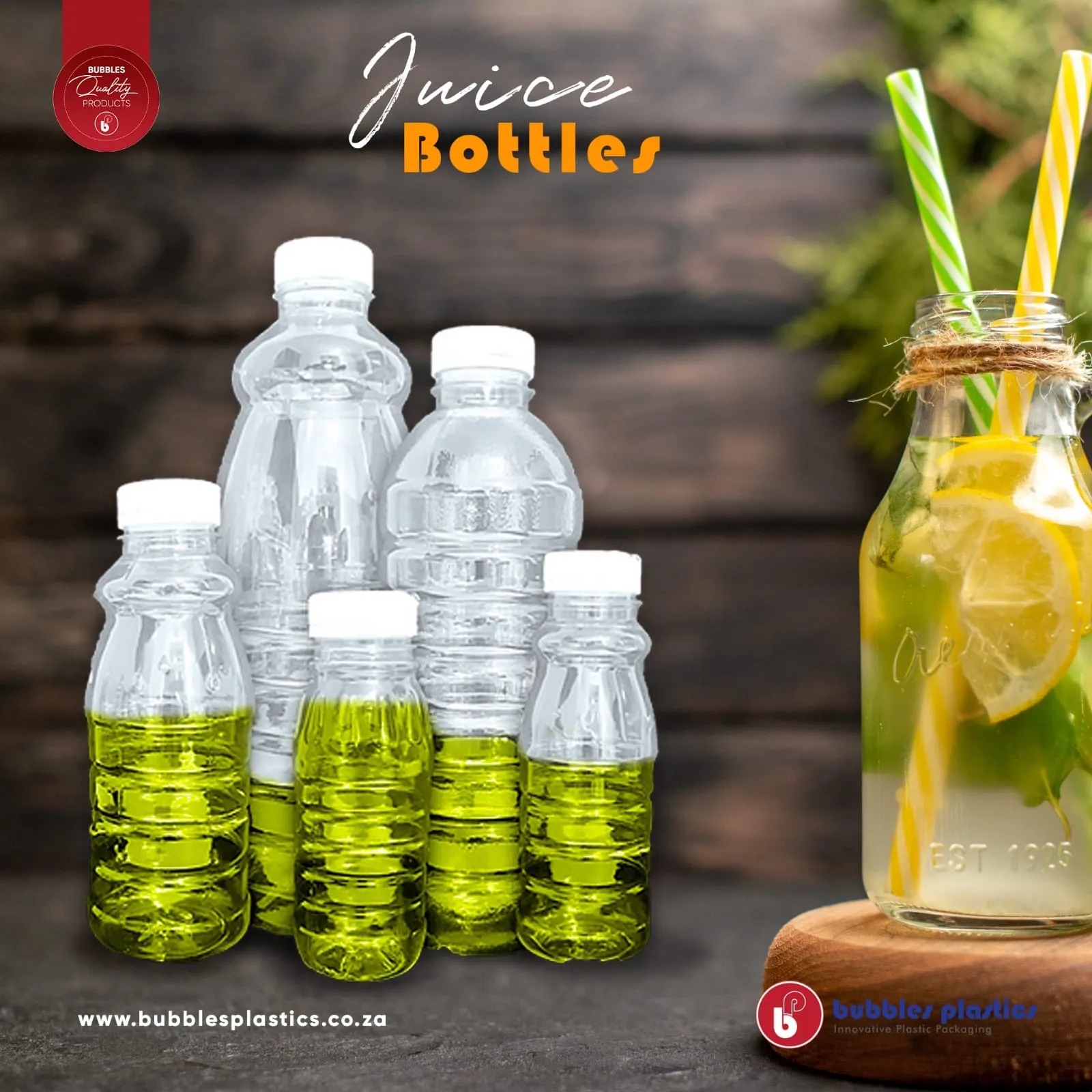 250ml PET Plastic Bottle Clear with Lid BOT038