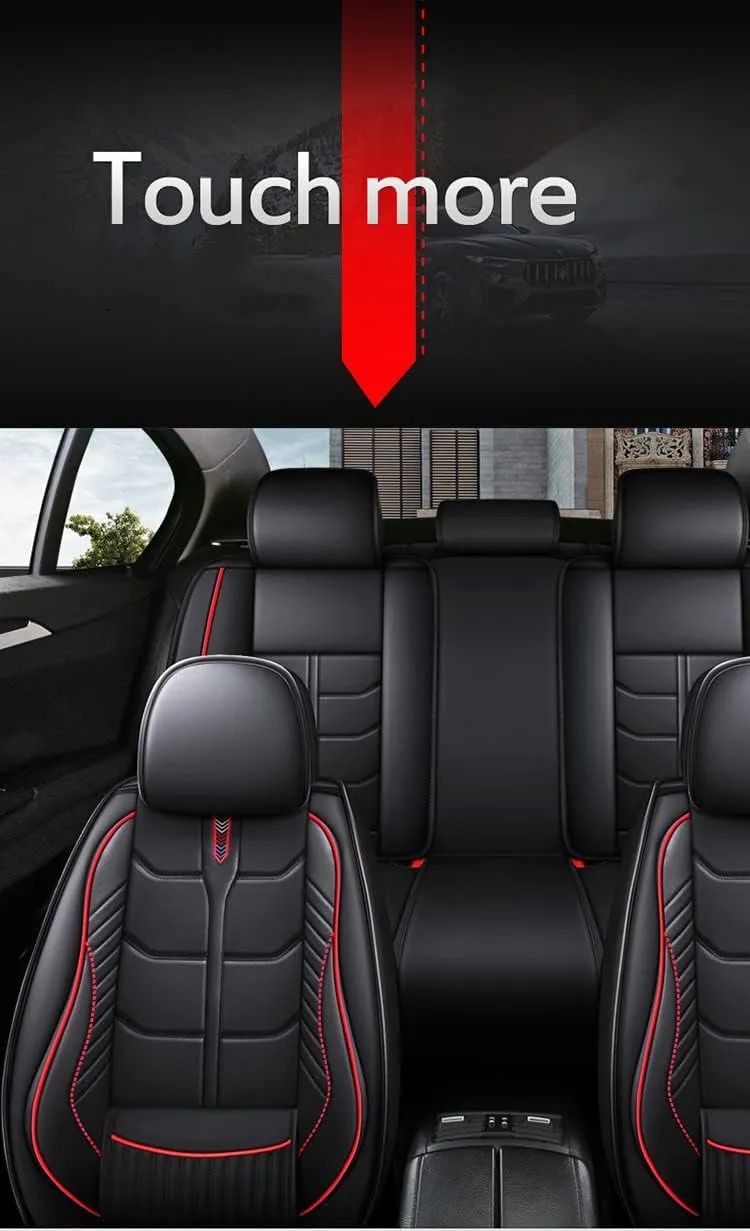 5 Seat Car Seat Cover 68253-13 Red