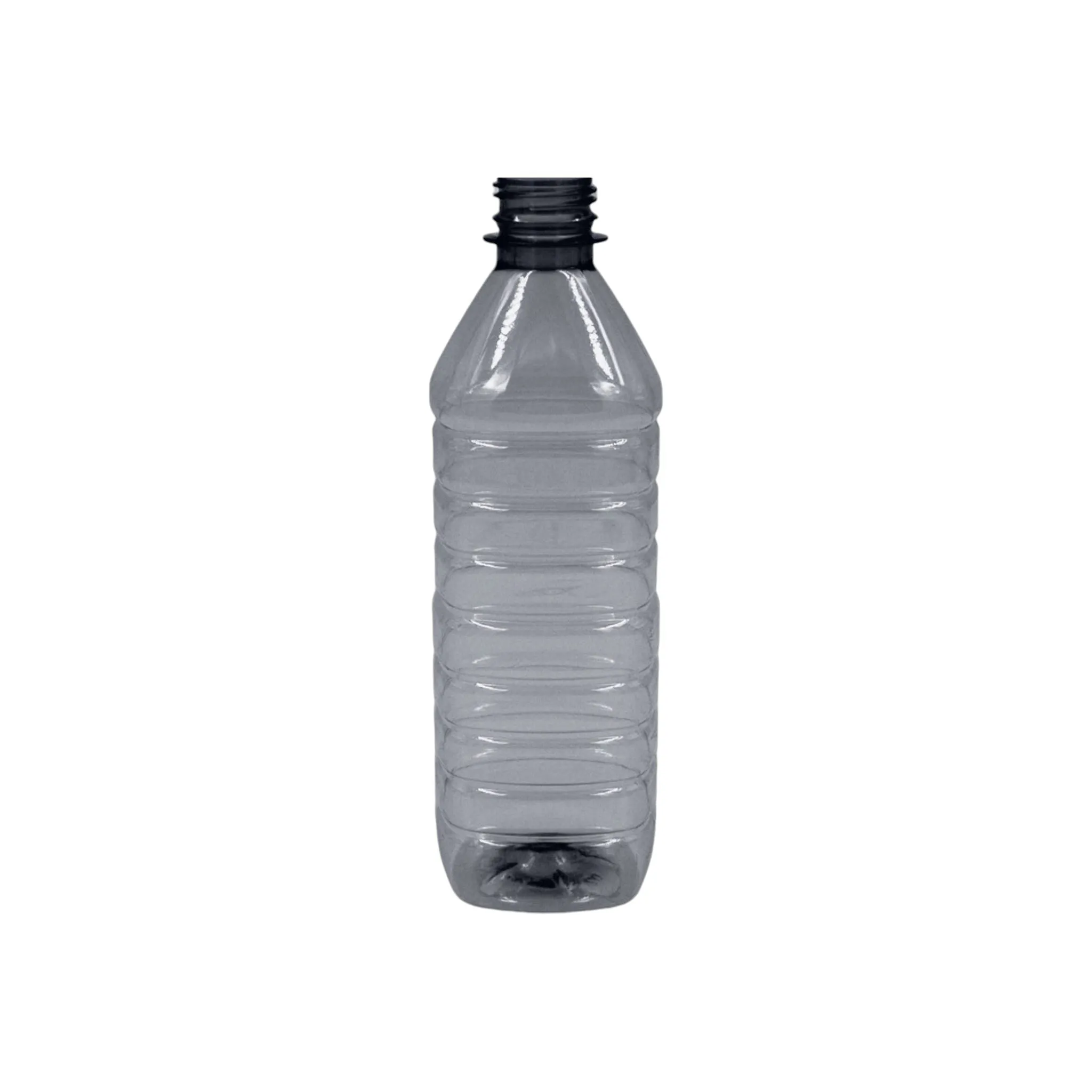 500ml PET Plastic Water Bottle Square Blue - BOT027