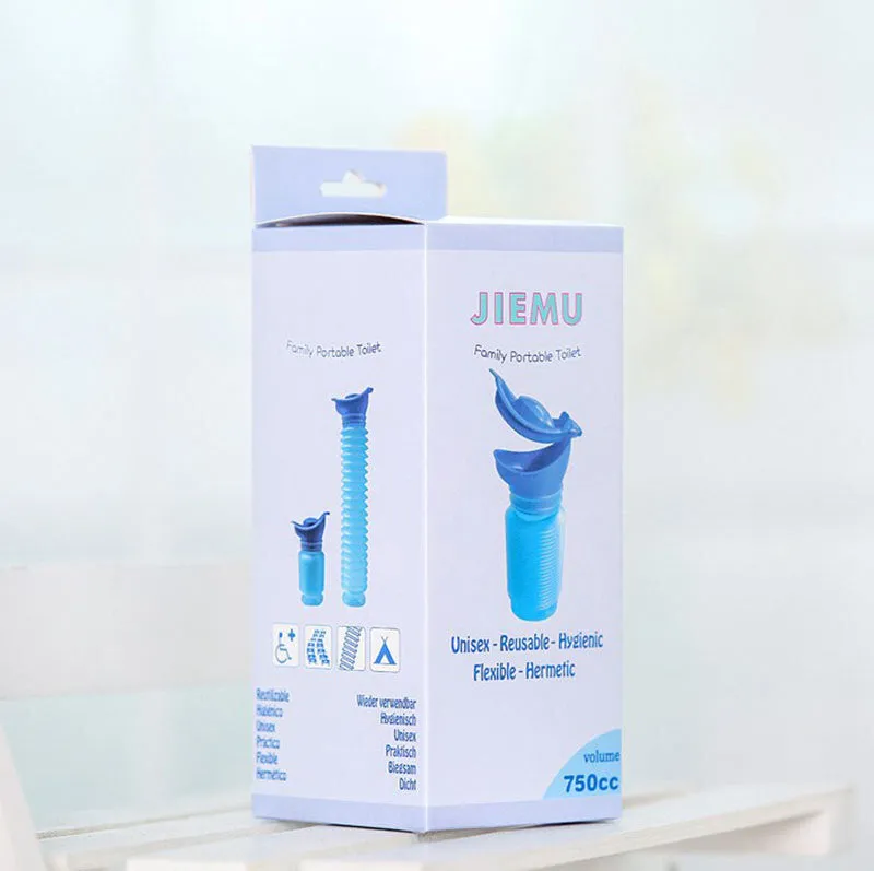 750ml Portable Urinal Cartoon Reusable for Outdoor Camping Travel