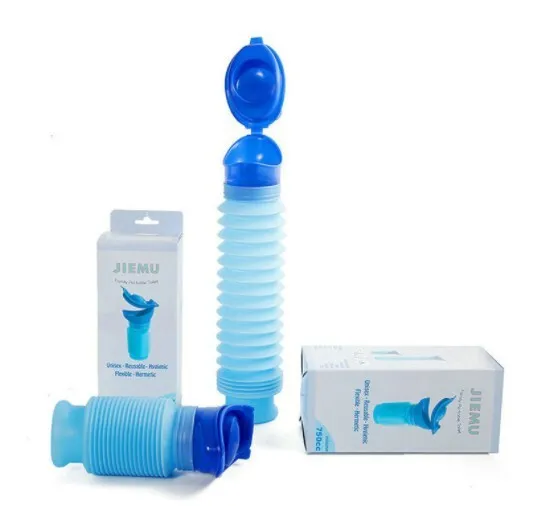 750ml Portable Urinal Cartoon Reusable for Outdoor Camping Travel
