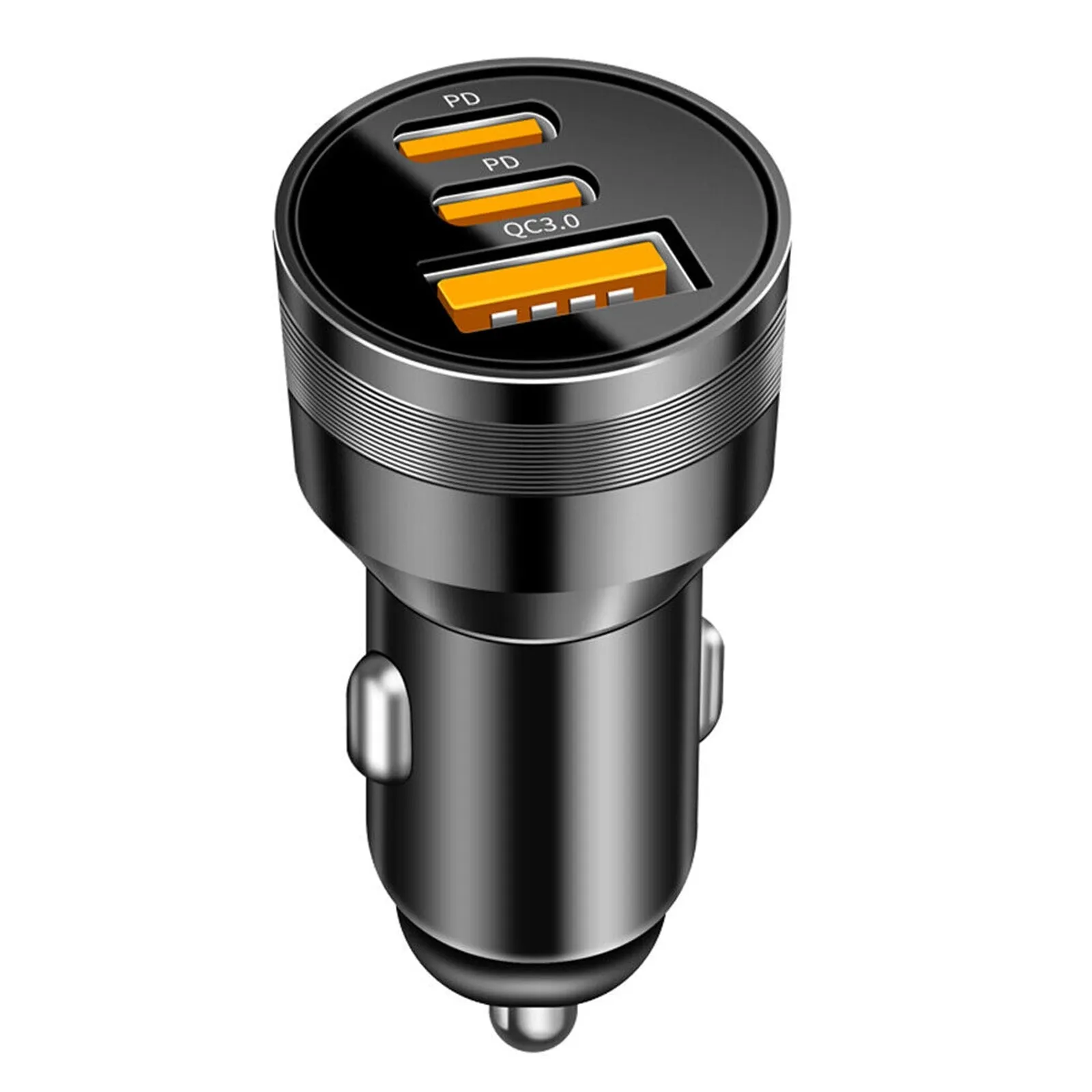 78W PD USB C Car Charger Dual PD QC3.0 Fast Power Charging Block