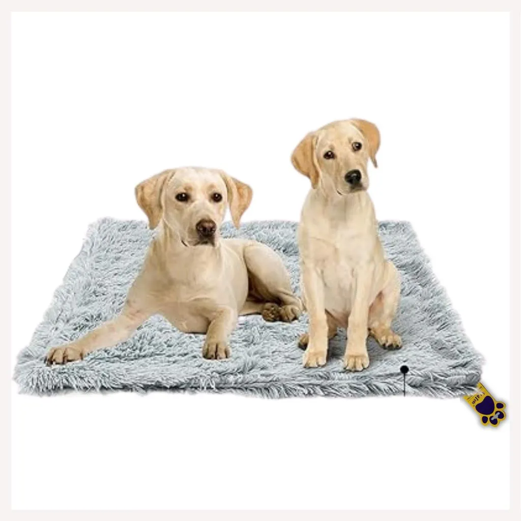 A a Pets' Faux Fur Dog Bed l Silky Soft Fluffy Fuzzy Calming