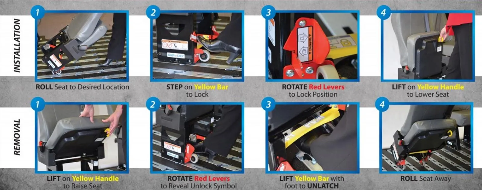 AbiliTrax Step-N-Lock Seat Base