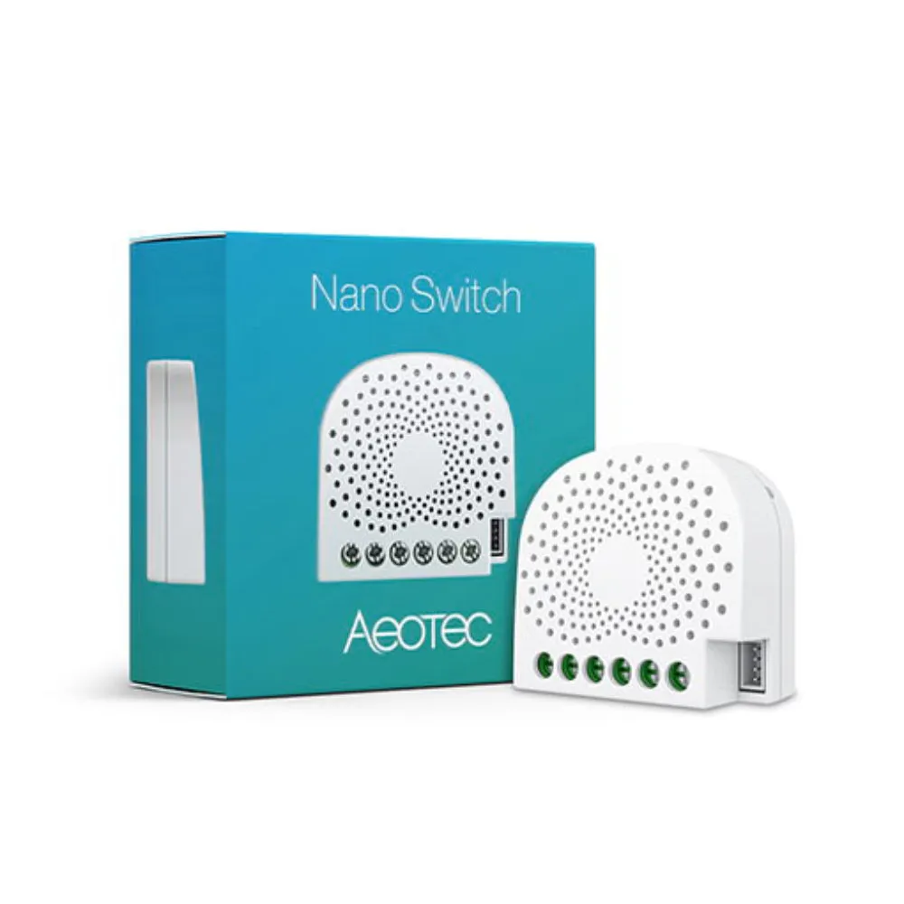 Aeotec Z-wave Nano Switch for power socket and light switch in smarthome hub