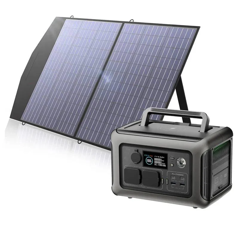 ALLPOWERS Solar Generator Kit 600W (R600   SP027 100W Solar Panel)