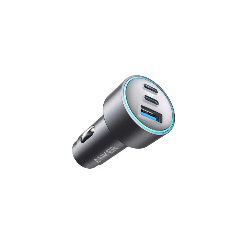 Anker 335 Car Charger 67W 2 USB-C   USB-A - Black