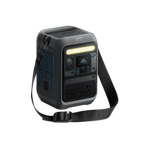 Anker SOLIX C300X Portable Power Station - 288Wh | 300W with Carry Strap   FREE Anker 100W USB-C Cable