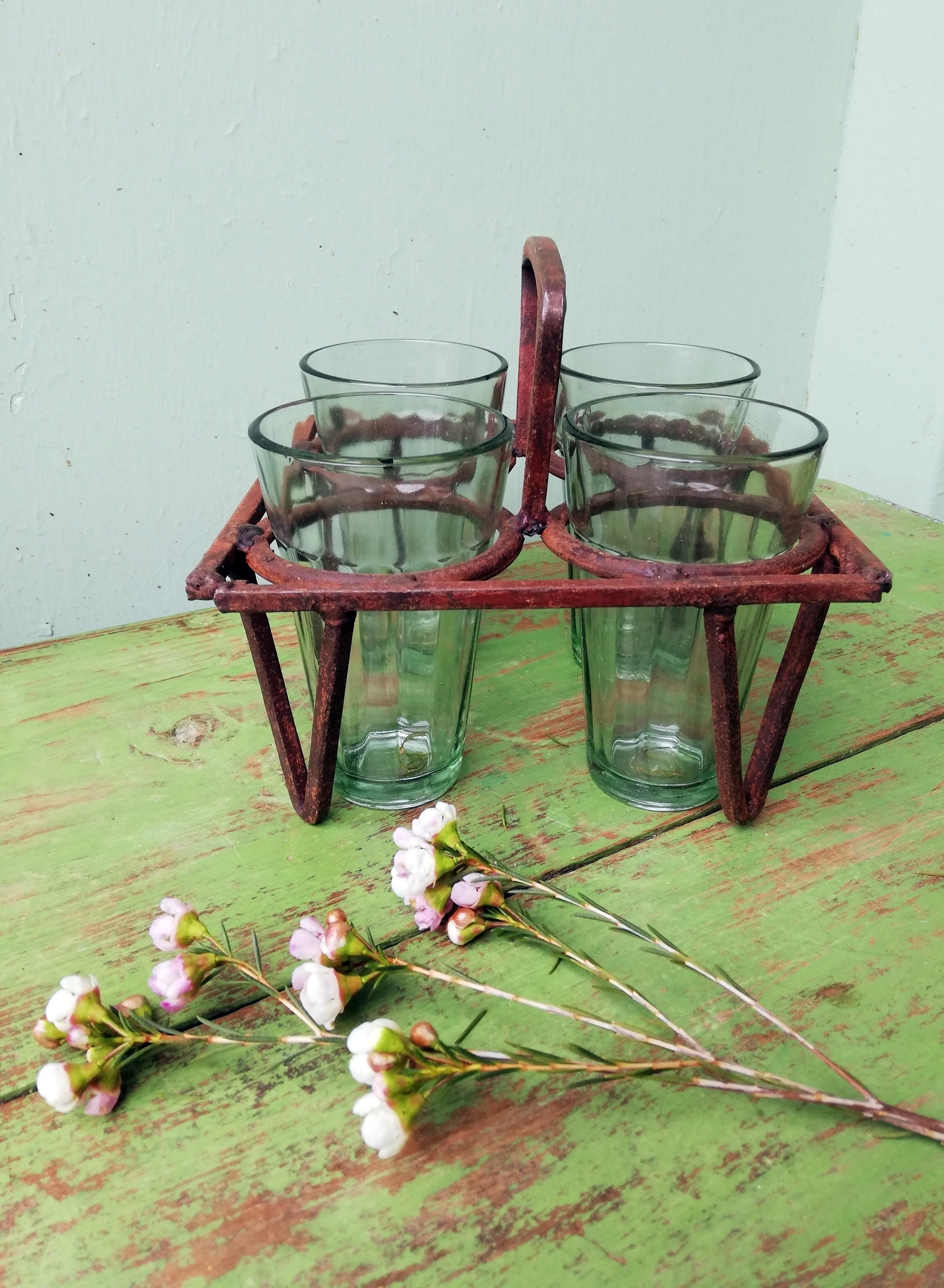 Antique glass carrier