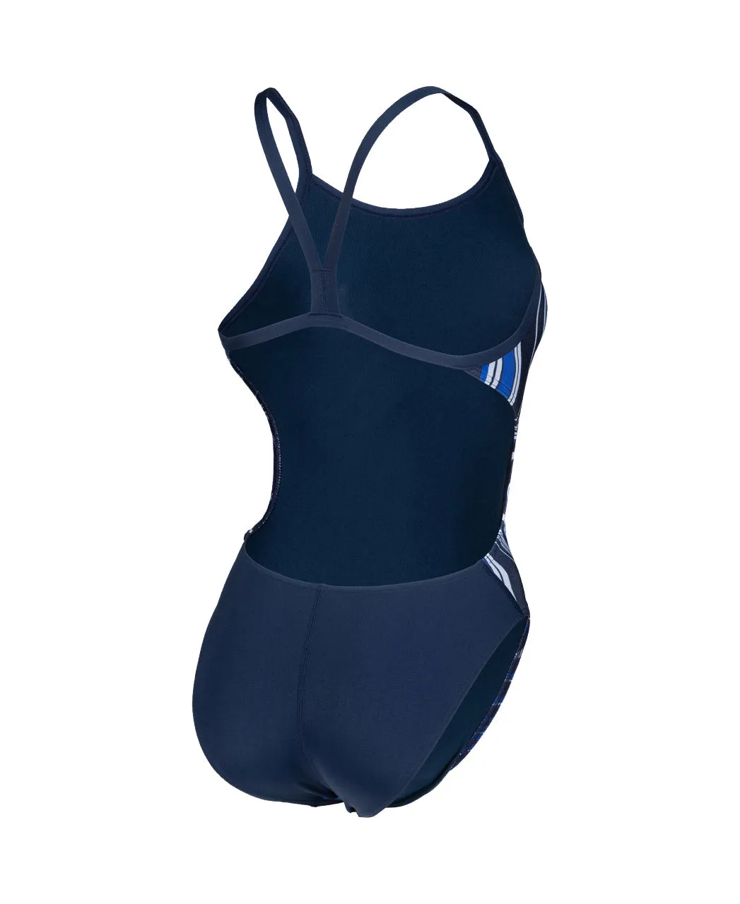 Arena Womens Marbled Challenge Back One Piece