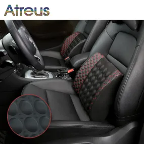 Atreus 12V car seat massage lumbar support cushion for BMW E46 E60 Ford focus 2 Kuga Mazda 3 cx-5 Volkswagen Polo Golf 4 6 GTI