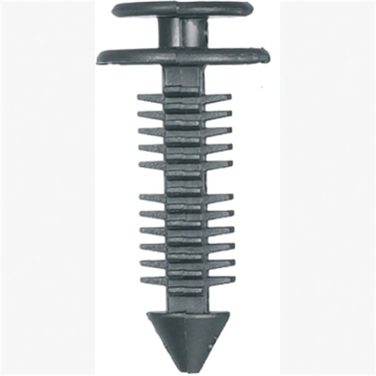 Auto Body Doctor DYN-6048 Seat Back Panel Retainers, Black Nylon, Size: 9/32" (7.1mm), Stem: 5/8", Head: 5/8", Qty: 10
