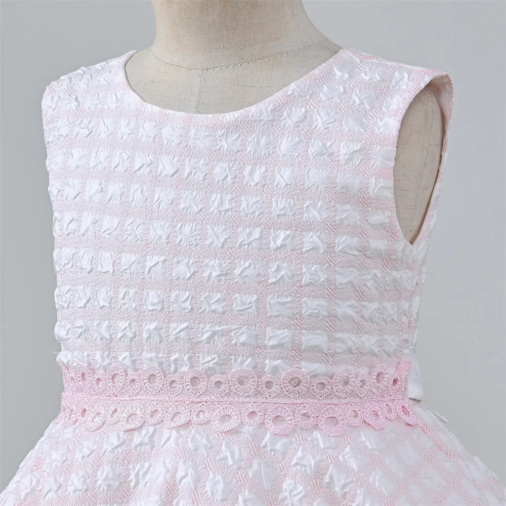 B191813 2 to 7 Years Yoliyolei 3D Pattern Fabric 3pcs girl dress set for 6 year Fall Spring Long Sleeve Fluffy children dresses girls jacket 2-7 Year