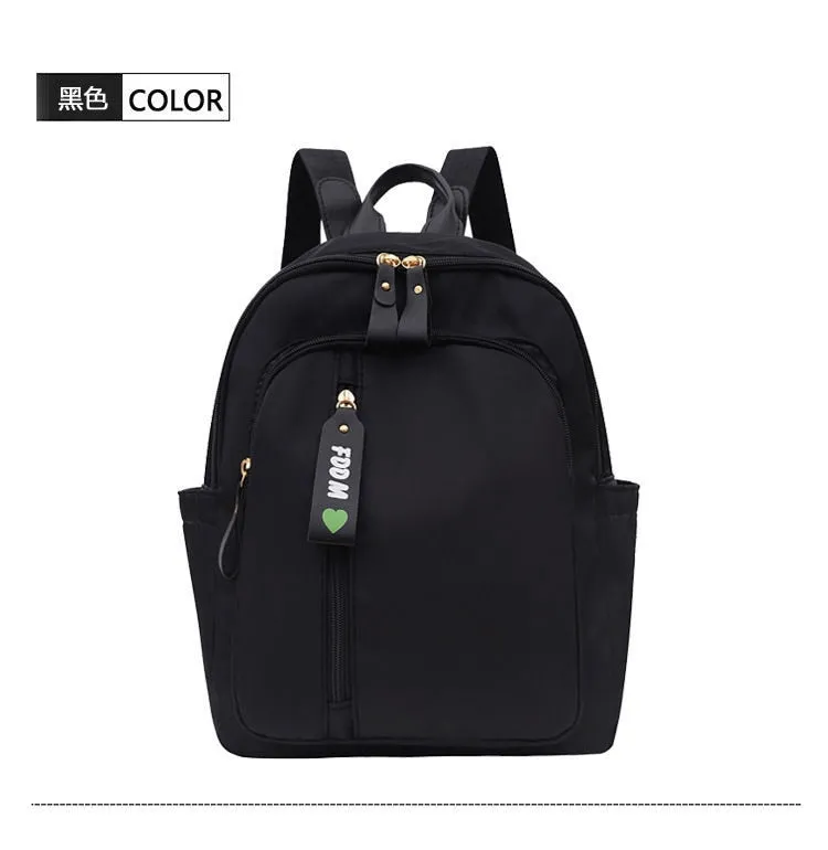 Back to school Korean Version Fashion Bag for Women Large-capacity Color Clash Double Shoulder Bag Oxford Cloth Waterproof Travel Mini Backpack