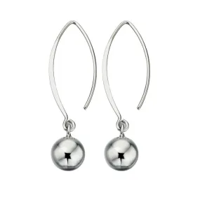 Beginnings Sterling Silver Ball Drop Hook Earrings