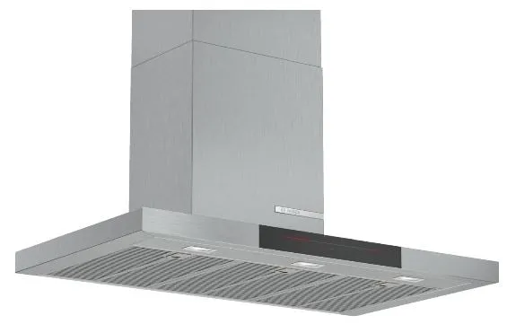Bosch Series 6 DWB98JQ50B Wall-mounted cooker hood 90 cm   PRA3A6B70K Series 8 Domino gas hob 30 cm Ceramic, Black   PKF375CA2E Series 2 Domino Electric hob 30 cm Black, surface mount with frame