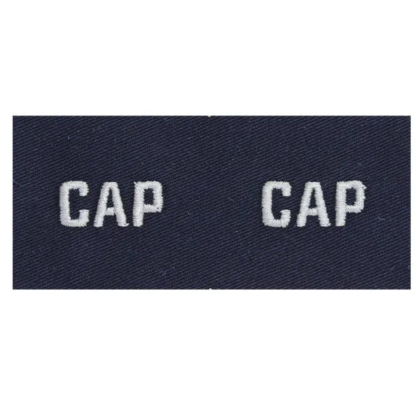 Civil Air Patrol Collar Insignia: CAP Embroidered (New Insignia)