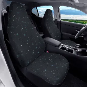 Constellation Stars Car Seat Covers (2 pcs), Space Galaxy Pattern Auto Front Dog Pet Vehicle SUV Universal Protector Accessory Men Women