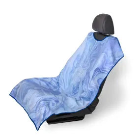 Cool Blue Marble Car Seat Cover