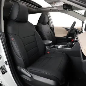 Custom Fit RAV4 Car Seat Covers for Select Toyota RAV4 2019 2020 2021 2022 2023 2024, 2025 LE,XLE,XLE Premium,Limited Full Set Leather "INSTOCK"