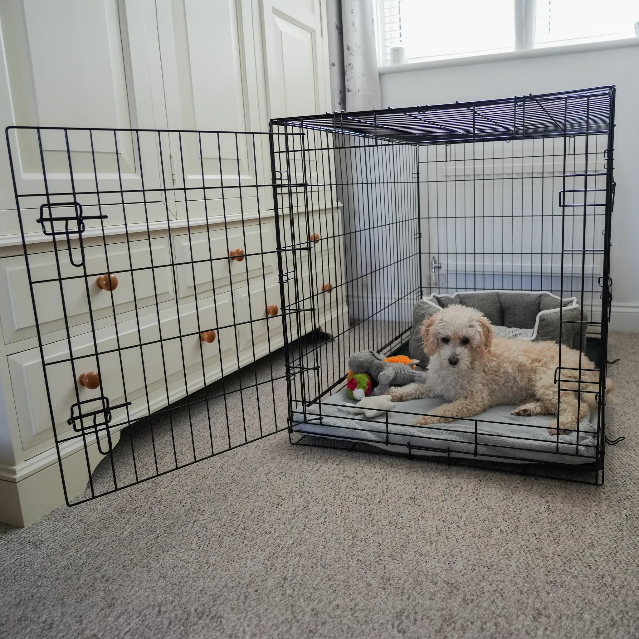 Dog Crate Home Folding Kennel - XS 61L x 46W x 51Hcm