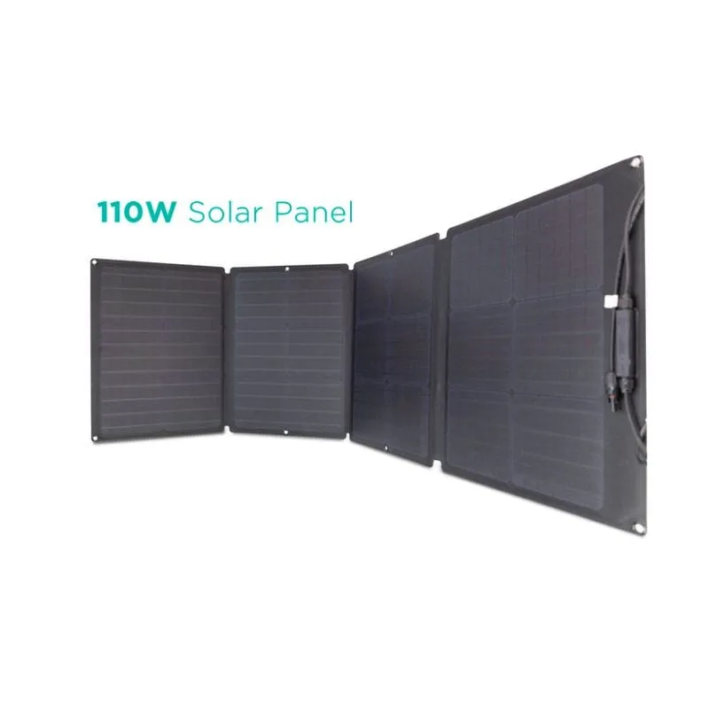 EcoFlow RIVER 2 Portable Power Station   110W Solar Panel Solar Generator RIVER2-110-1-US