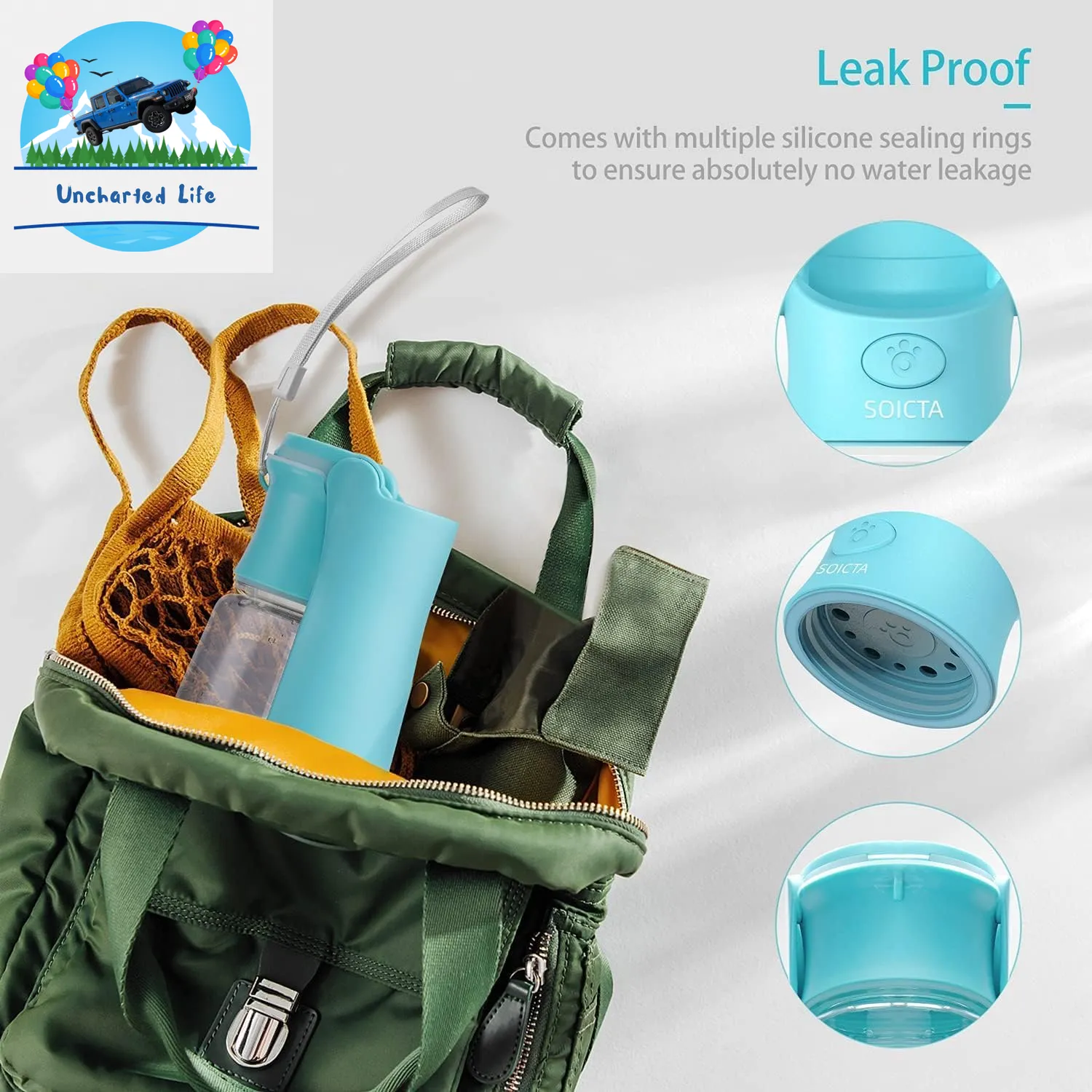 Foldable Dog Water Bottle – Leak-Proof, Portable Hydration for Travel