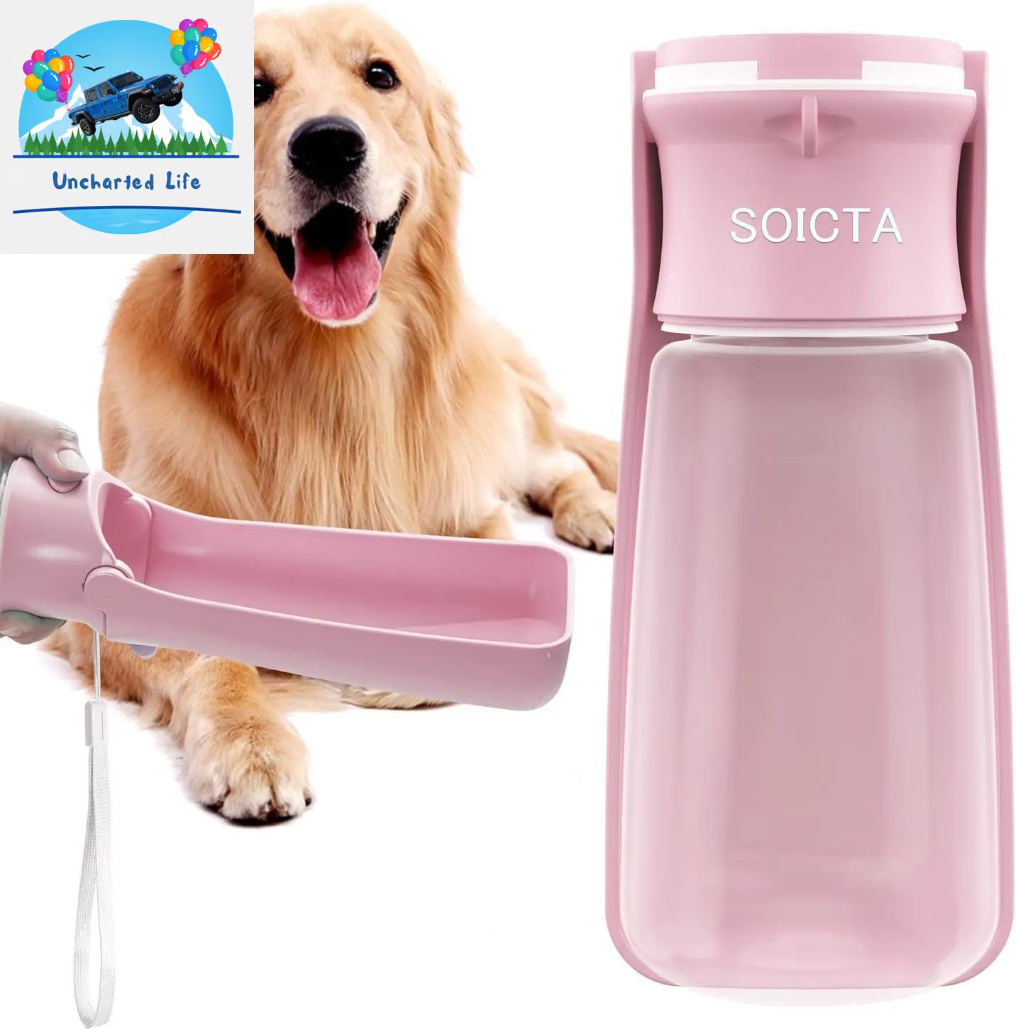 Foldable Dog Water Bottle – Leak-Proof, Portable Hydration for Travel