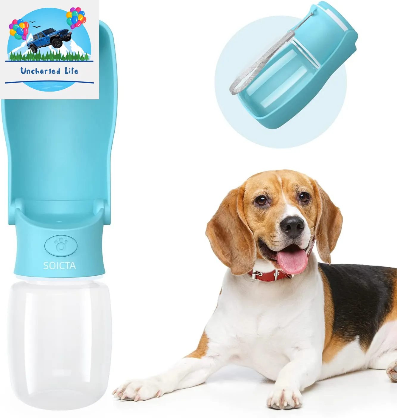 Foldable Dog Water Bottle – Leak-Proof, Portable Hydration for Travel