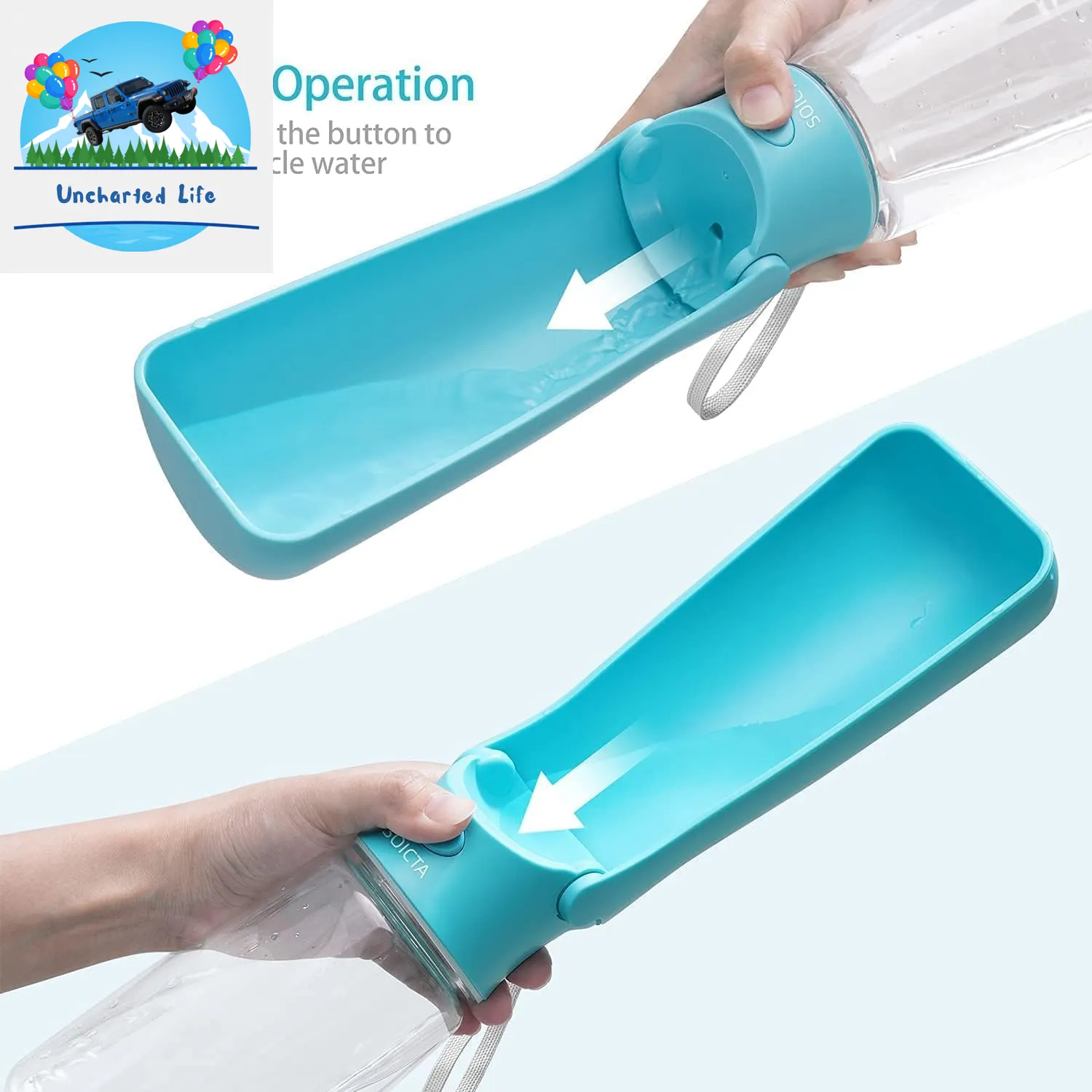 Foldable Dog Water Bottle – Leak-Proof, Portable Hydration for Travel