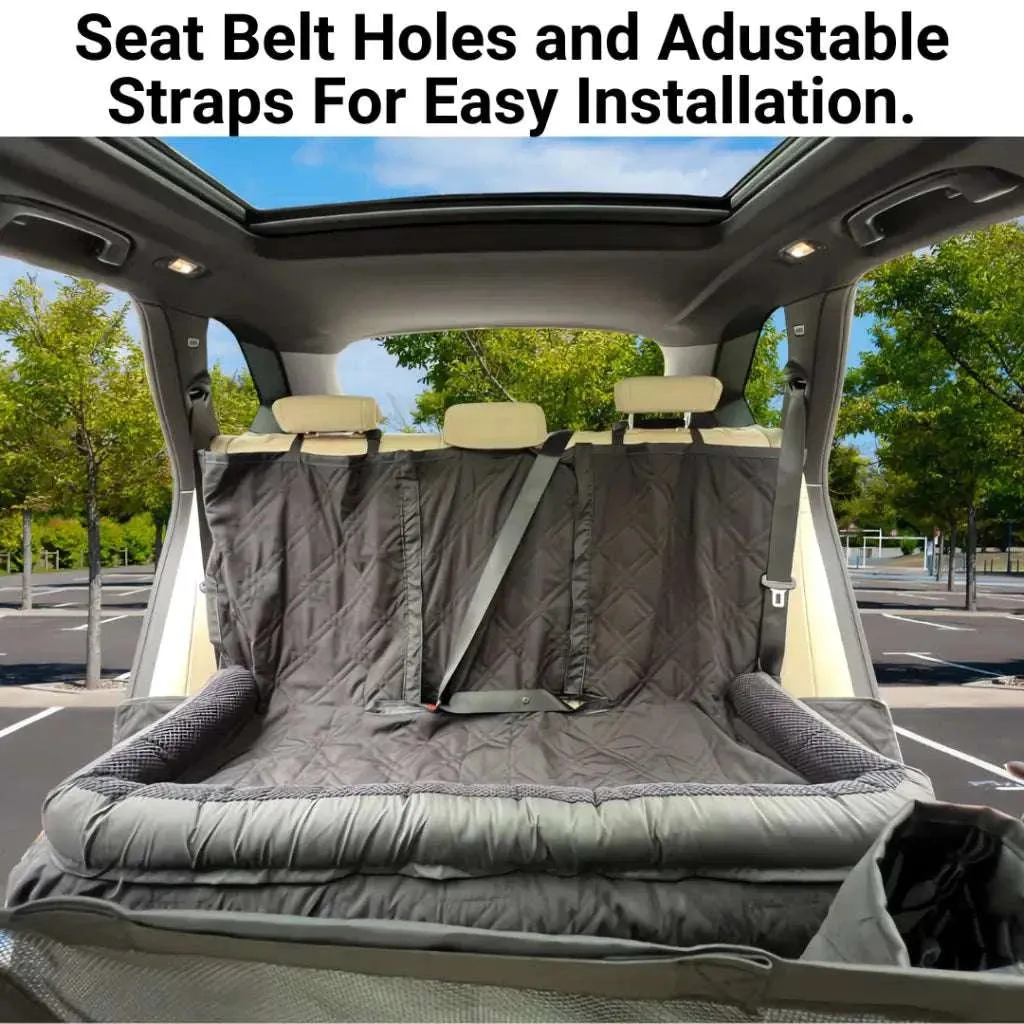 Formosa Covers Premium Heavy Duty Dog Bed Car Back Seat Cover with Luxury PetGuard