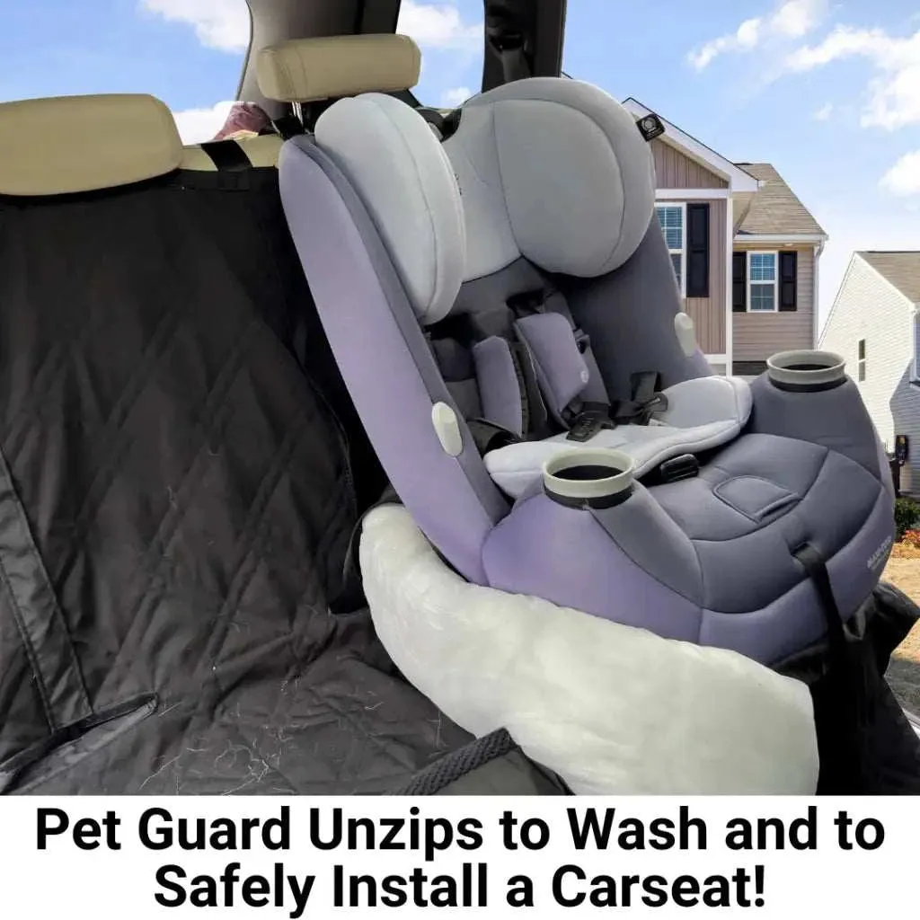 Formosa Covers Premium Heavy Duty Dog Bed Car Back Seat Cover with Luxury PetGuard