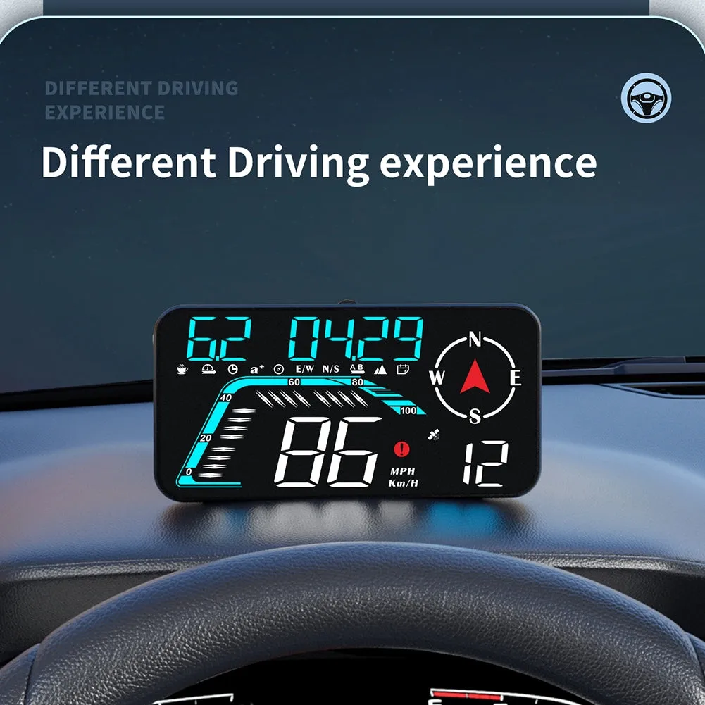 G12 Car Digital Head-Up Display 5.5-Inch GPS Over-Speed Alarm