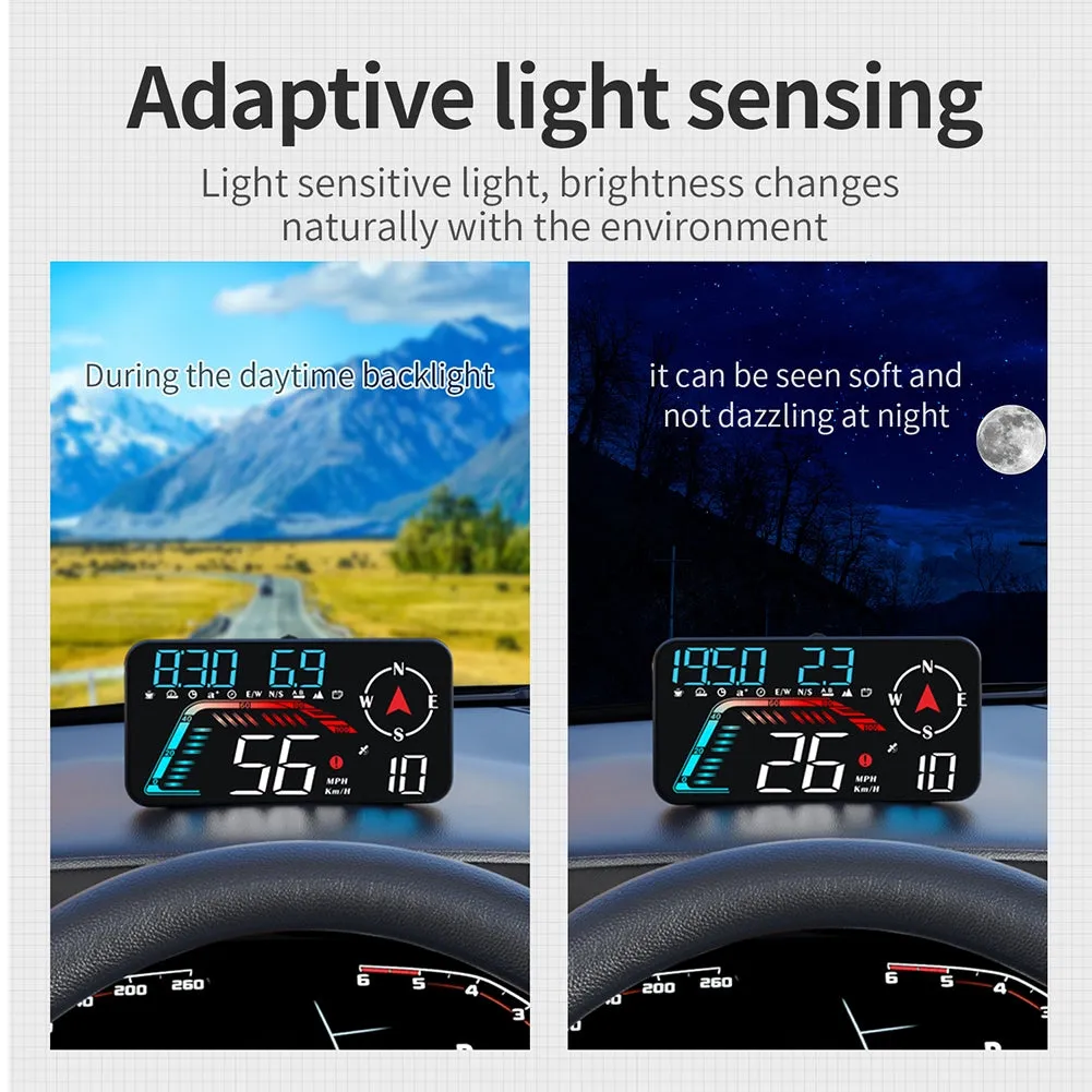 G12 Car Digital Head-Up Display 5.5-Inch GPS Over-Speed Alarm