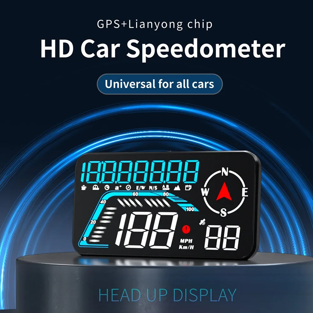 G12 Car Digital Head-Up Display 5.5-Inch GPS Over-Speed Alarm