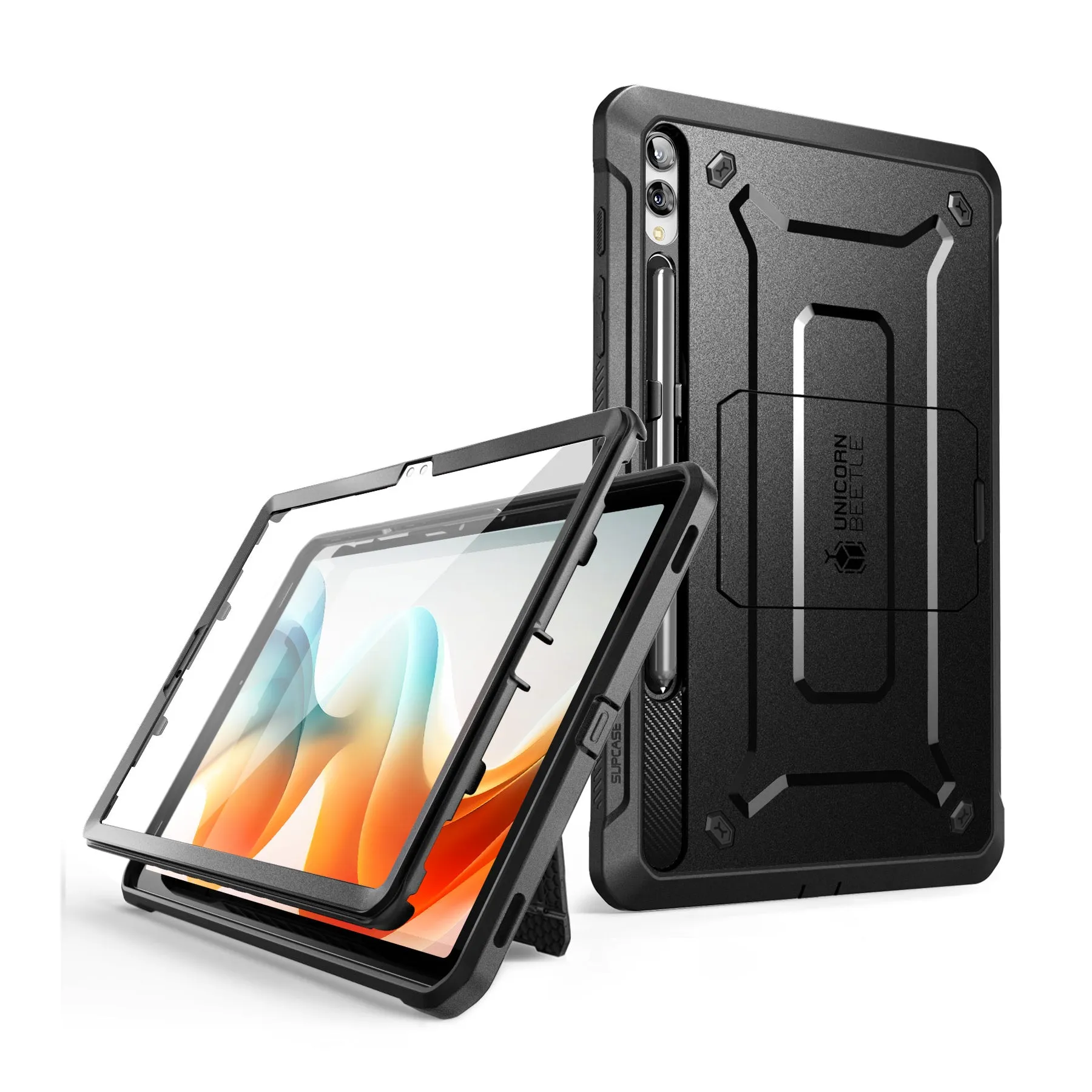Galaxy Tab S9 FE Plus 12.4 inch (2023) Unicorn Beetle Pro Rugged Tablet Case-Black