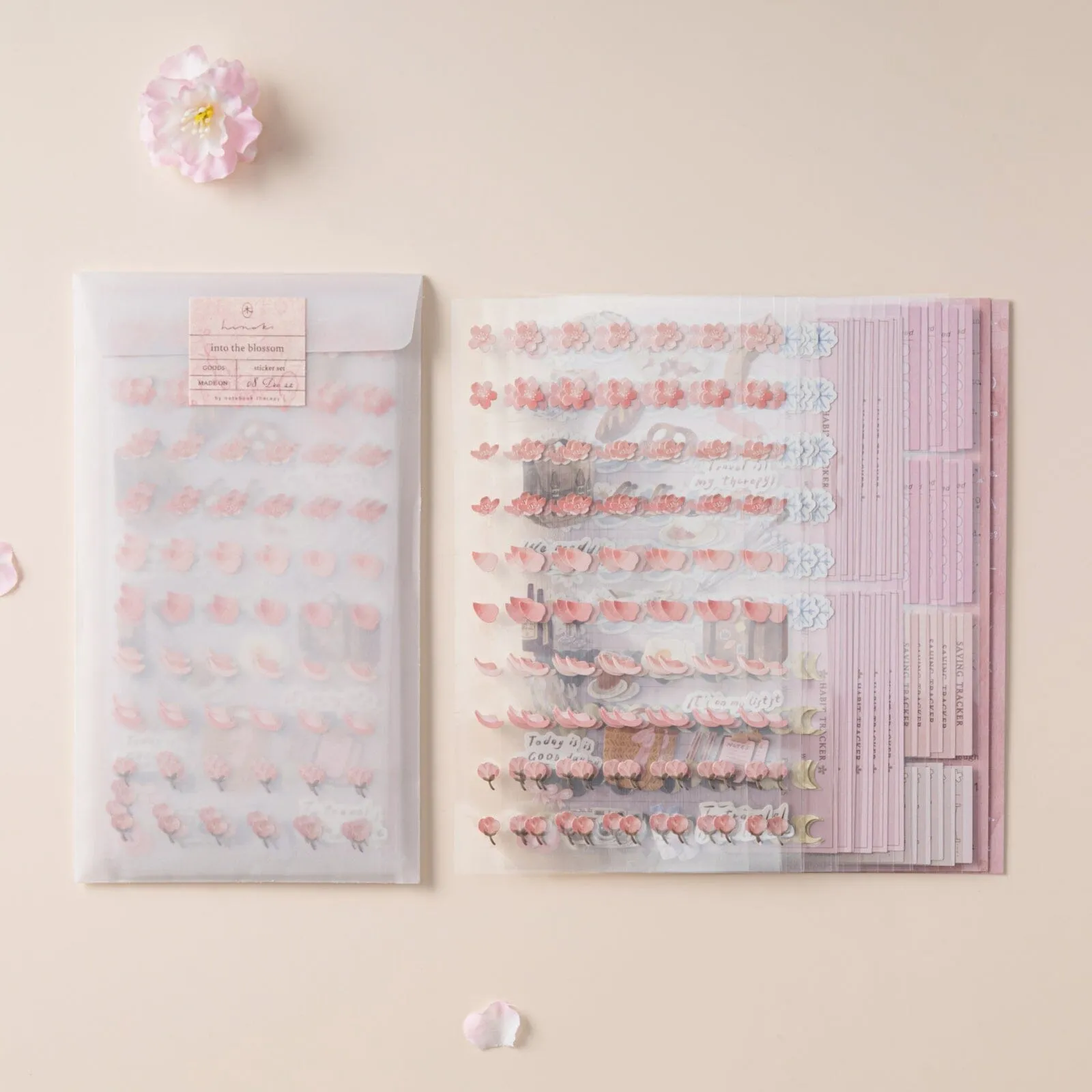 Hinoki - ‘Into the Blossom’ Mixed Insert   Sticker Set