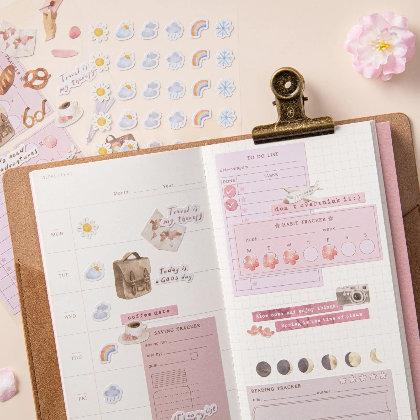 Hinoki - ‘Into the Blossom’ Mixed Insert   Sticker Set
