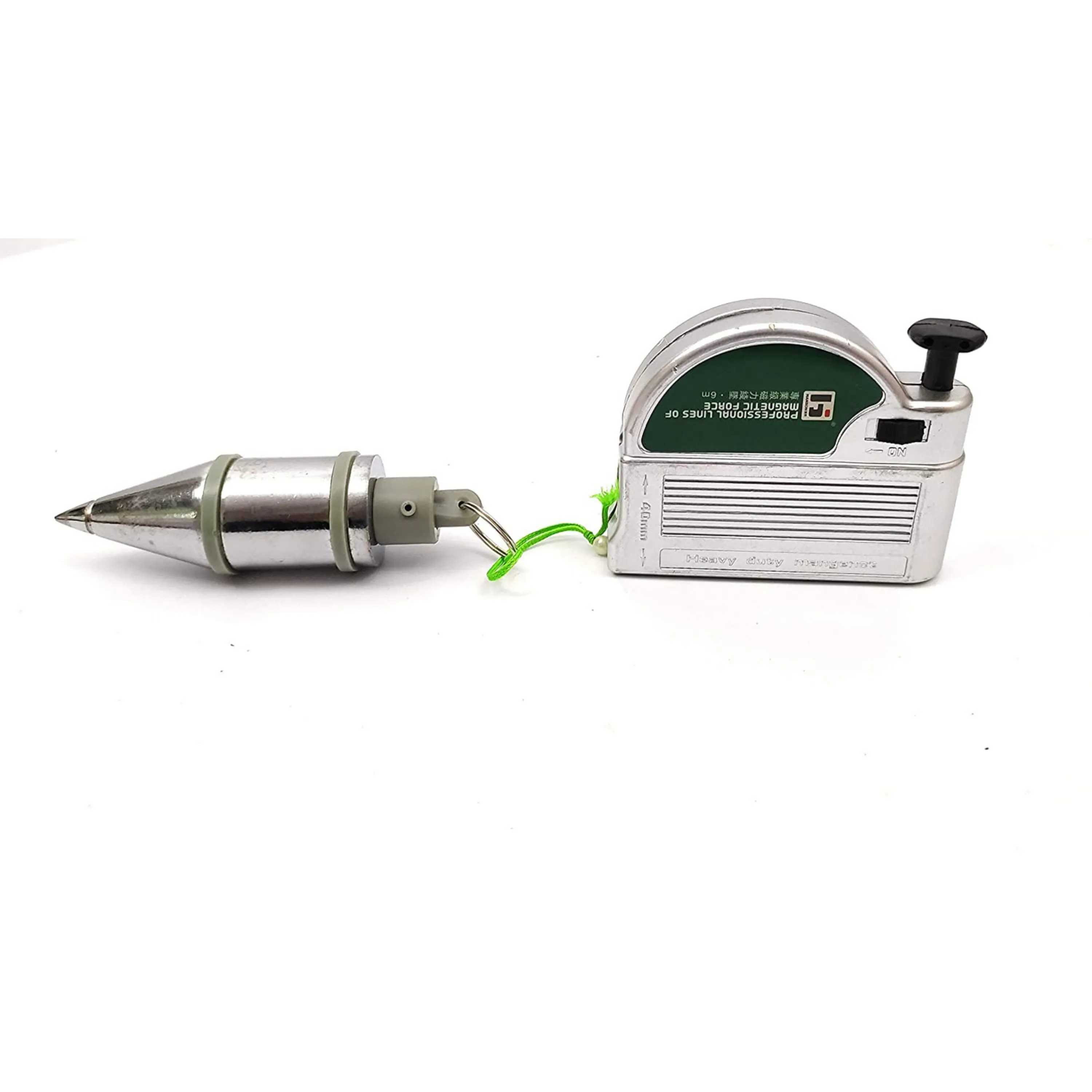 Homdum Magnetic Plumb bob 400gms x 6M Line Plumb Bob kit with Magnet for Construction Work and Civil Engineers Wall & Structure Vertical Alignment Tool.