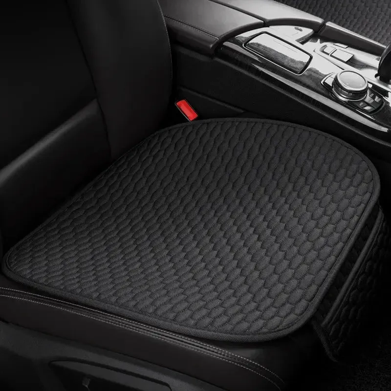 Karcle Cotton Linen Car Seat Cover Anti Sweat Car Rear Seat Cover Kit Breathable Car Seat Protector 4 Seasons Interior Car Cover