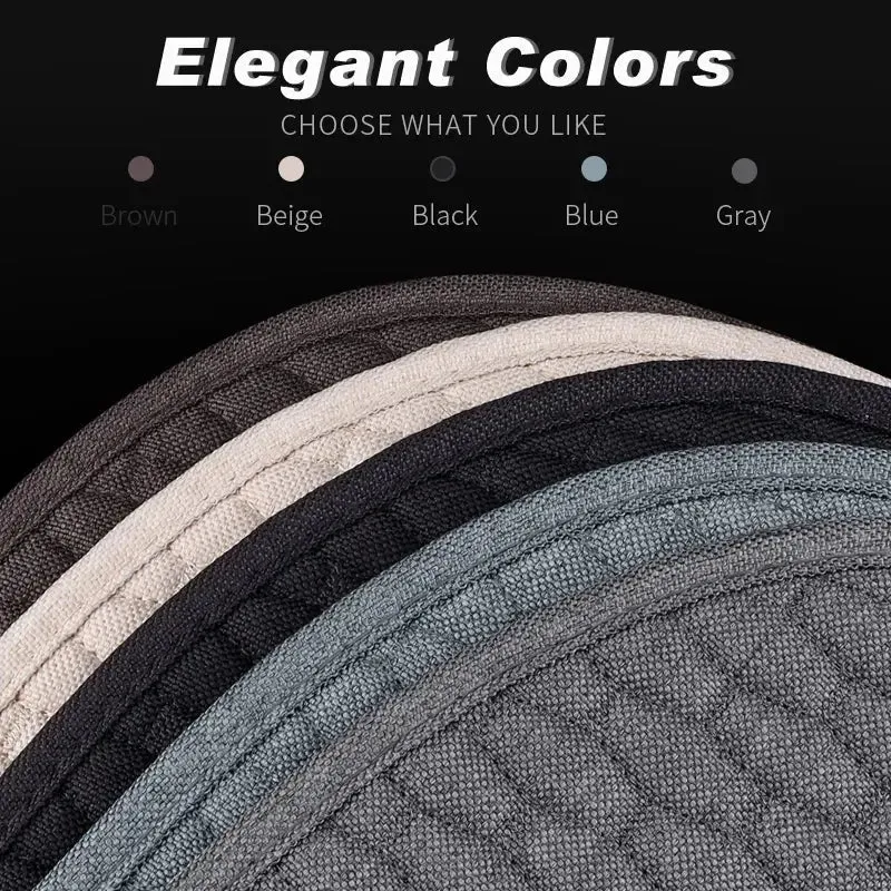 Karcle Cotton Linen Car Seat Cover Anti Sweat Car Rear Seat Cover Kit Breathable Car Seat Protector 4 Seasons Interior Car Cover