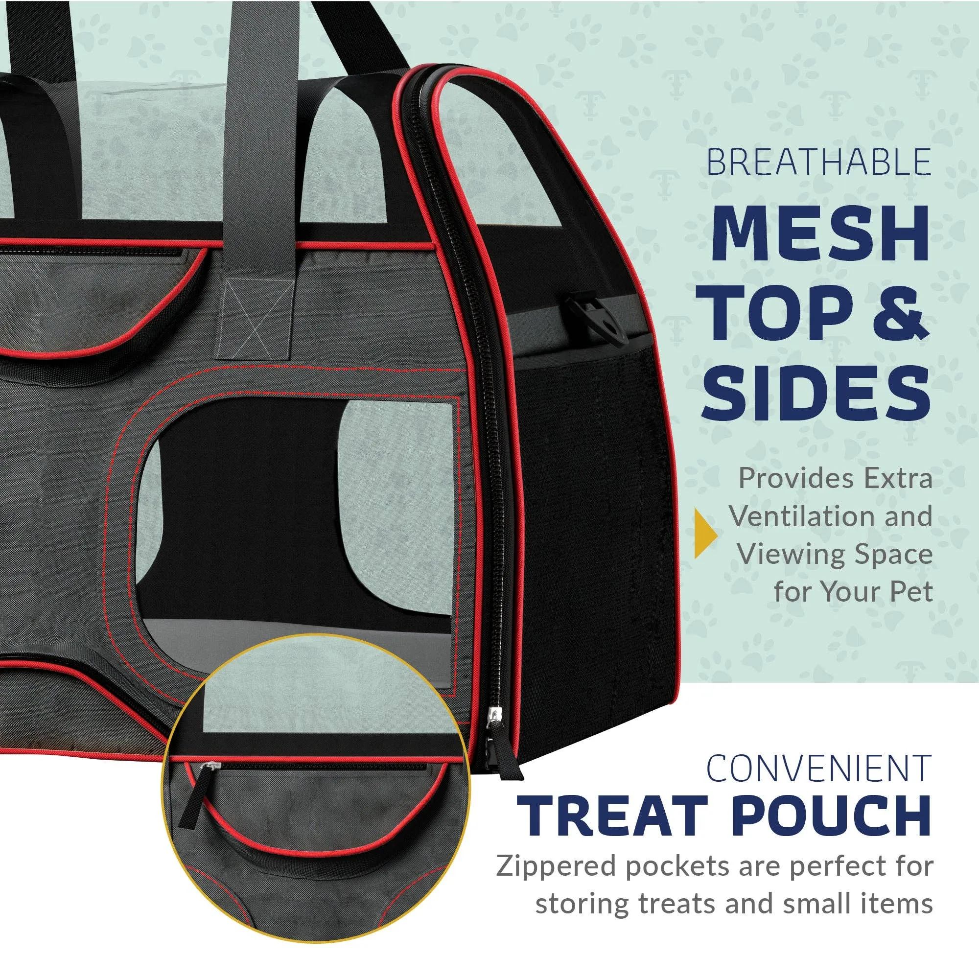 Katziela - Luxury Rider Pet Carrier with Removable Wheels - 4 Colors