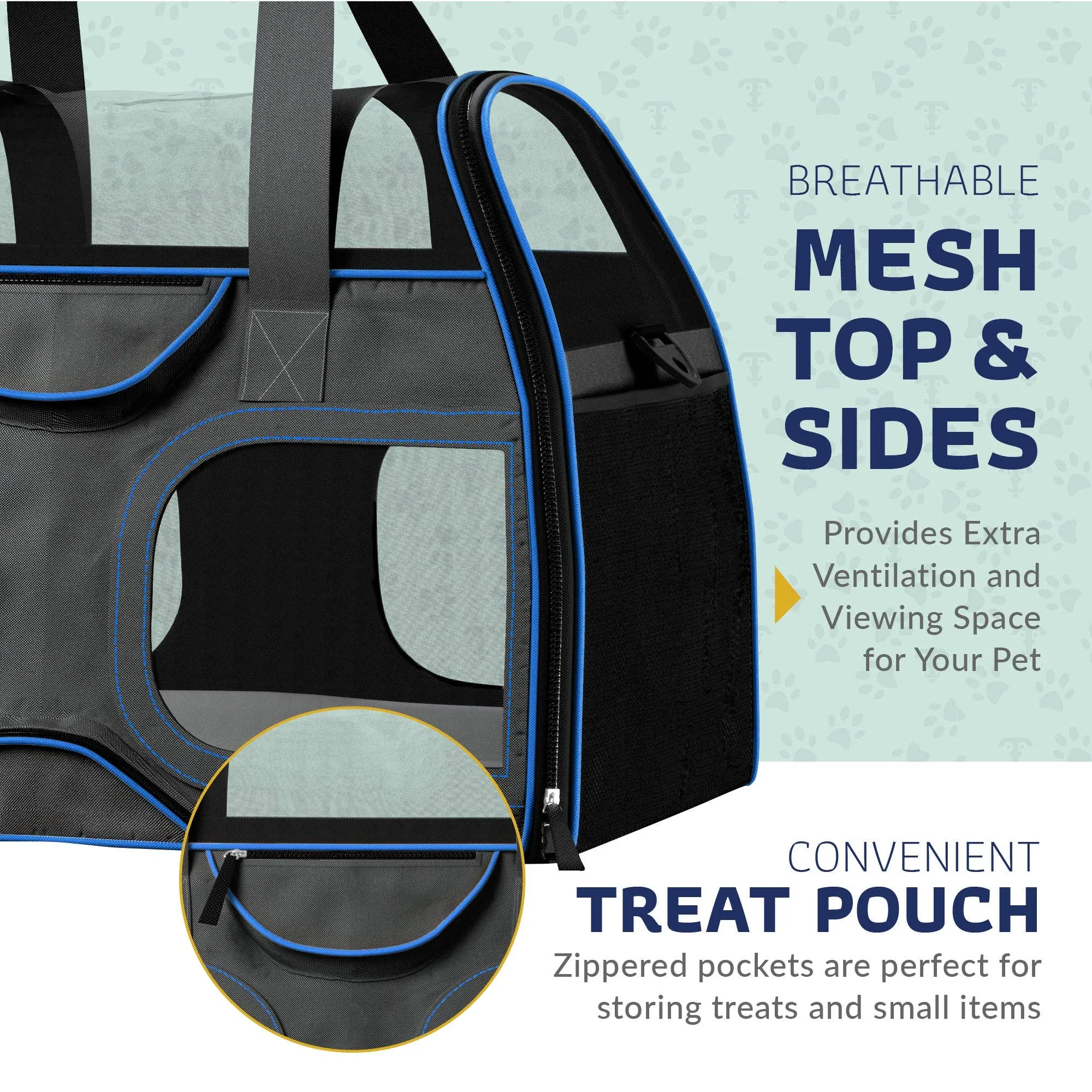 Katziela - Luxury Rider Pet Carrier with Removable Wheels - 4 Colors