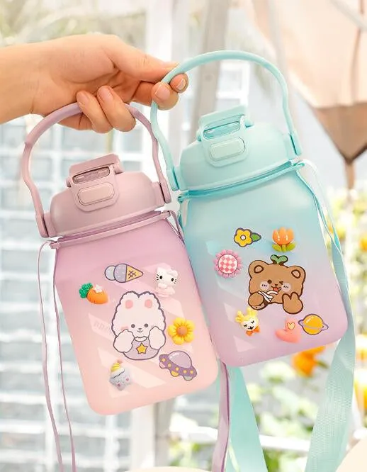 Kawaii Frosted Water Bottles