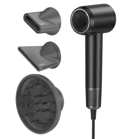 Laifen Swift Special Negative Ionic High Speed Hair Dryer With 3 Nozzles – 1600W – Matte Black