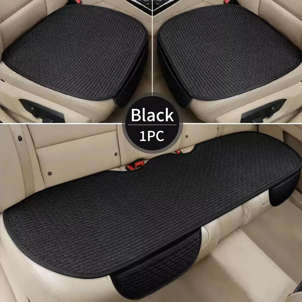 Linen Car Seat Cushion Pad (1 Pc)