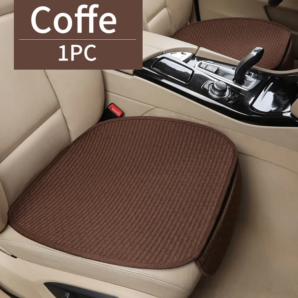 Linen Car Seat Cushion Pad (1 Pc)