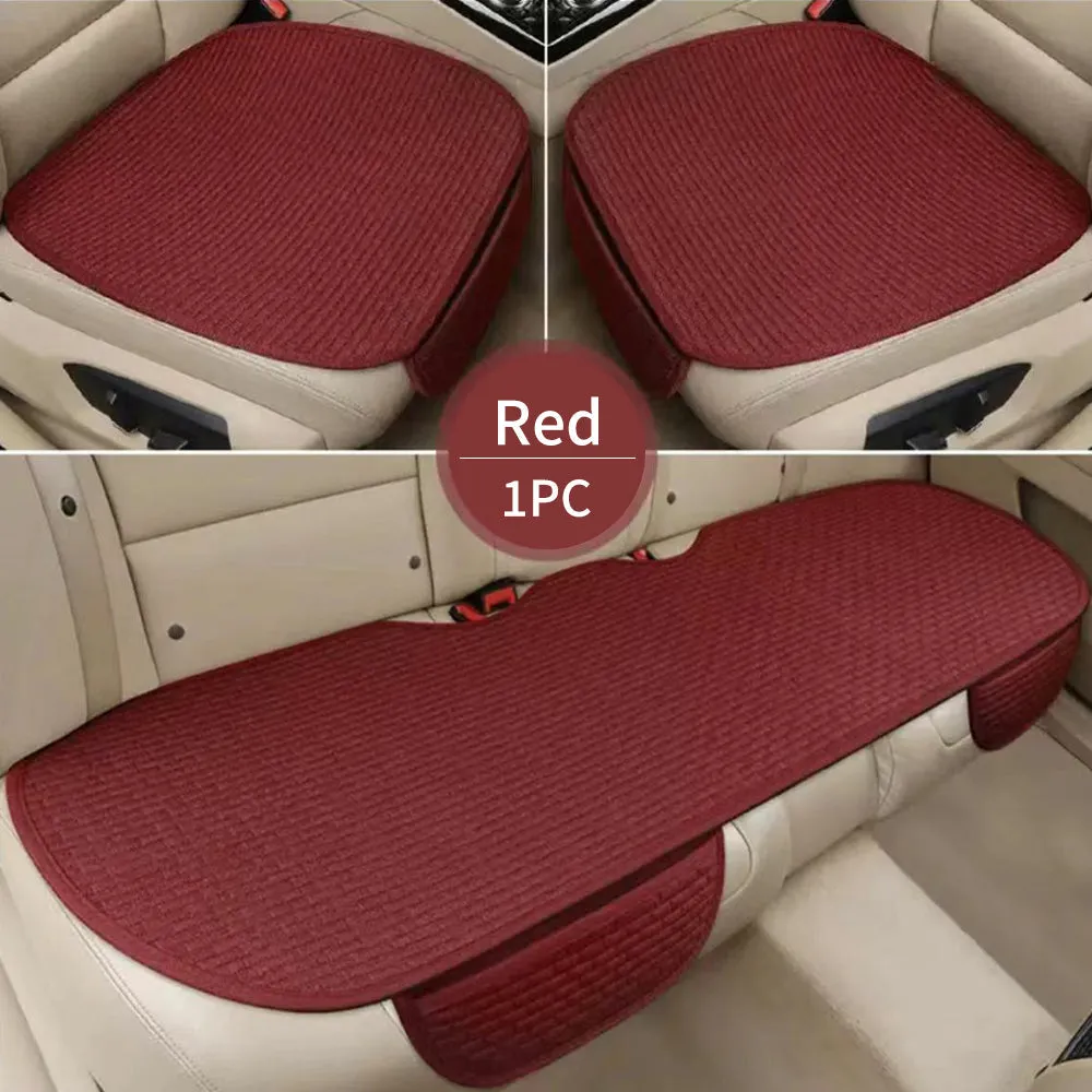 Linen Car Seat Cushion Pad (1 Pc)
