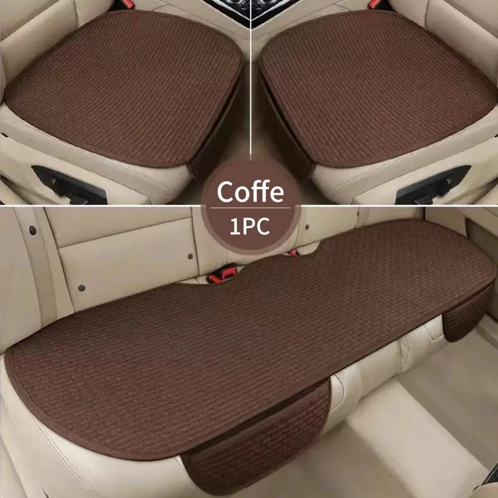 Linen Car Seat Cushion Pad (1 Pc)