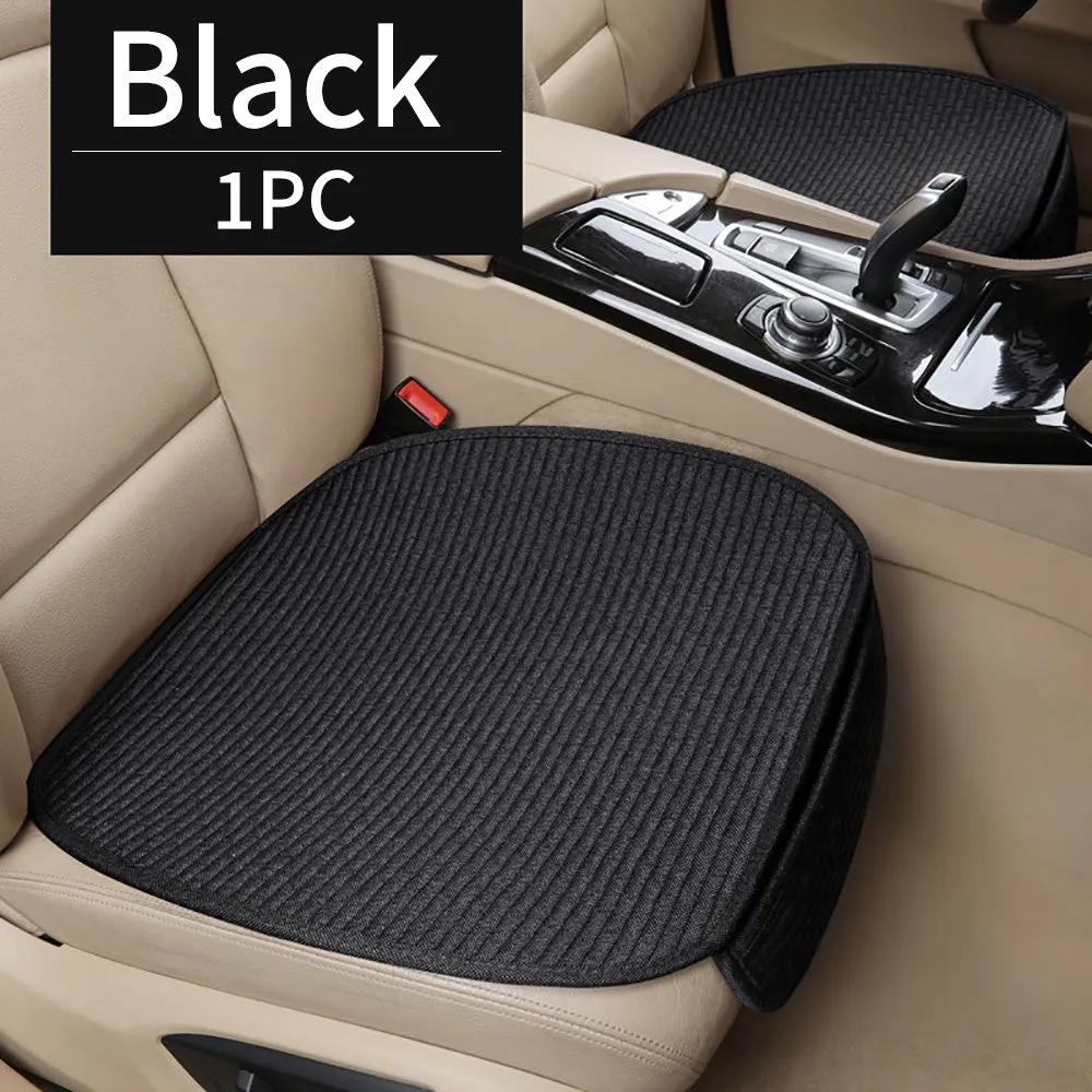 Linen Car Seat Cushion Pad (1 Pc)